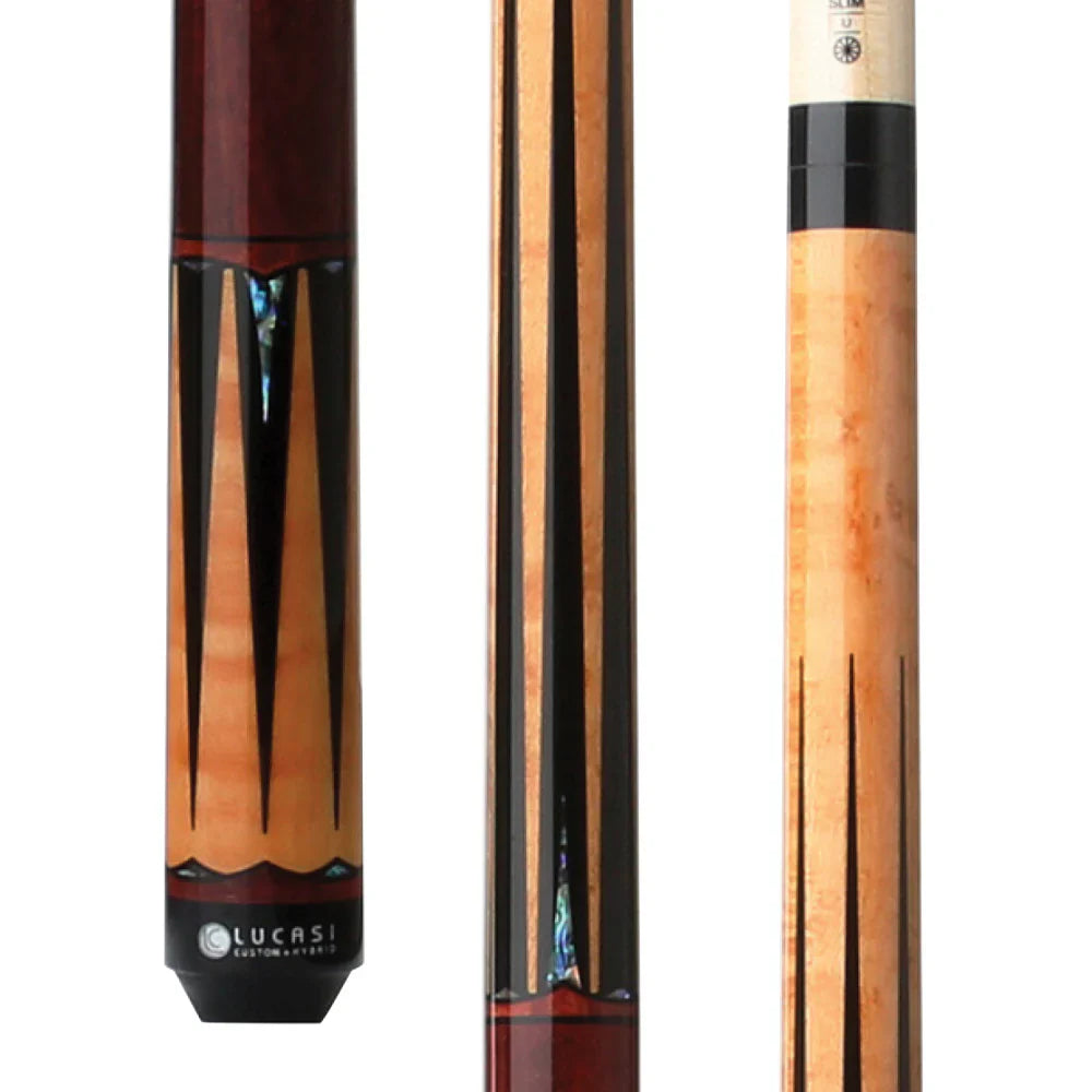 Lucasi Hybrid Gold Stained Birdseye Cue